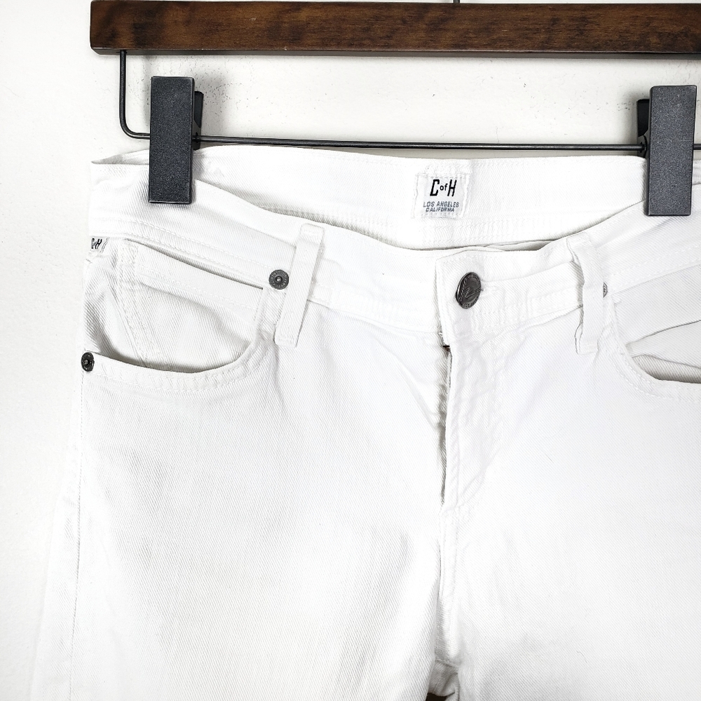 CITIZENS OF HUMANITY White Dani Cropped Straight Leg Jeans Size: 27 - Picture 2 of 8